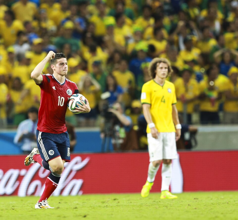 Ball boy interference during Brazil vs Colombia 2014 World Cup match.