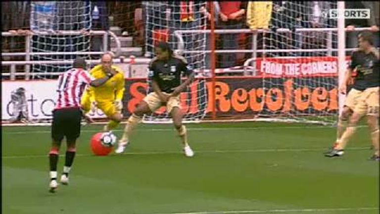 England conceding bizarre beach ball goal in 2009 World Cup qualifier.